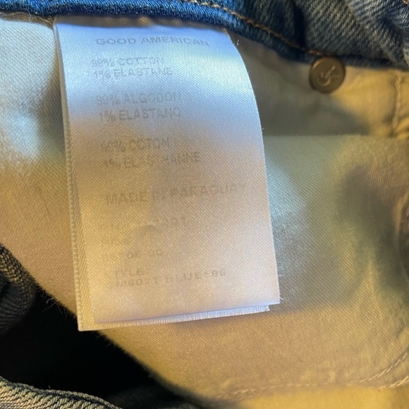 Good American Good Mom Jeans in Blue586 - Picture 8 of 10